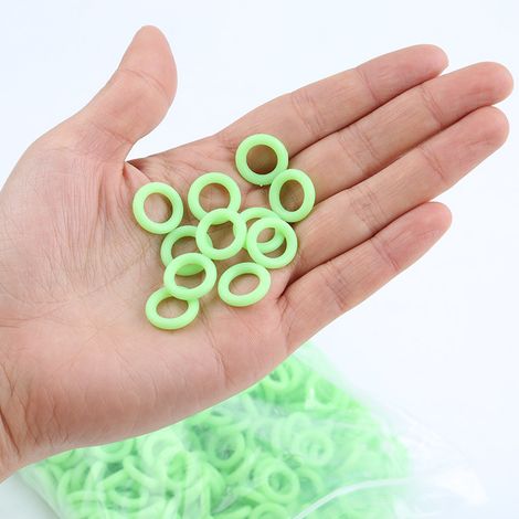 Anneaux lumineux à ongles, 50 pièces, accessoires de tente pour camping en plein air, vert (1/4)
