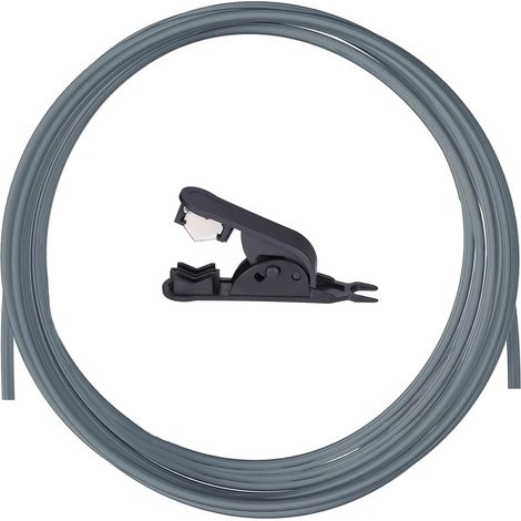 10 m Tuyau PTFE, 2.5mm ID×4mm OD pour imprimante 3D, Pour A1/A1 mini/P1P/P1S/X1C Pour K1/K1 Max/Ender 3 V3 (Gris) (1/5)