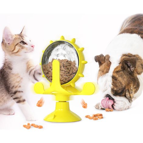 Jouet interactif pour chats d'intérieur, jouet pour chatons, jouet interactif pour chats jaune