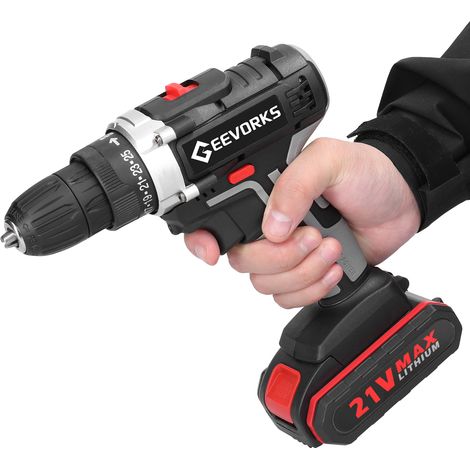 Perceuse électrique multifonctionnelle sans fil 21V, batterie au Lithium haute puissance, perceuses à main rechargeables sans fil, outils électriques de bricolage à domicile (1/5)