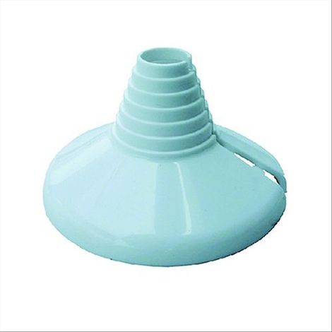 Rosetta "Sombrero" in PVC per tubi rame (1/2)