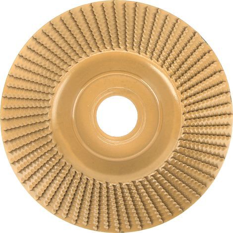 Tungsten carbide shaping disc, wear-resistant, 125mm, grinding wheel for woodworking, gold (1/5)