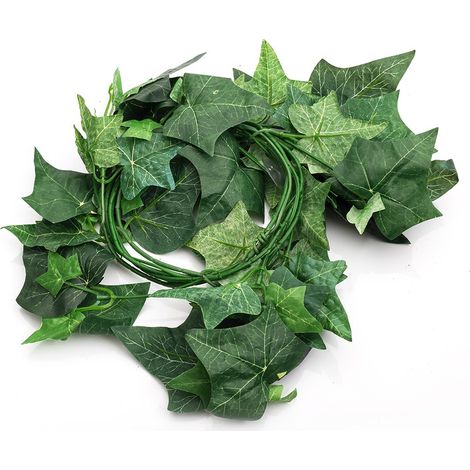 Pianta rampicante di edera verde, 190 cm, dall'aspetto naturale, ideale per terrari. (1/2)