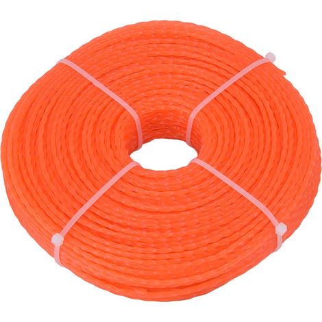 Hilo de nailon para desbrozar, 3 mm, hilo trenzado para cortacéspedes de alto rendimiento. (1/5)