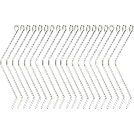 Connecteurs de ruche en acier inoxydable support de fil pliable pour outils d'apiculture en bois 20 pièces (1/5)
