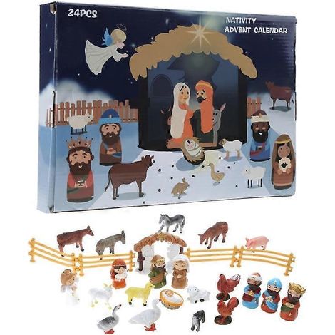 Magnifique crèche de Noël, calendrier de l'Avent enchanteur pour enfants (1/5)