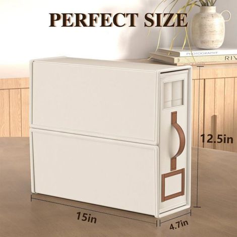 3 PCS Organiseurs Rangement Draps Très Grand Lit, Boîte Pliable Placard Lin avec Fenêtre, Housse Lit Housse Couette Lumiryn (1/5)