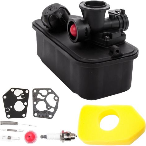 Lawn mower carburetor 494406-P is compatible with BS795477, 498809, 498809A, and 795469. (1/5)