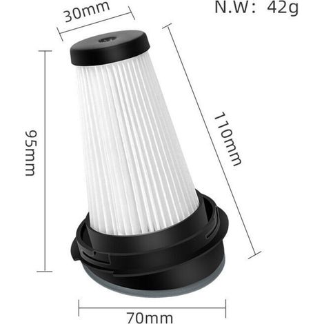 Lot de 4 Filtres de Remplacement pour Aspirateur Balai Rowenta Modèles X-Pert 3.60 et 160 RH72xxx ZR005202 (1/3)