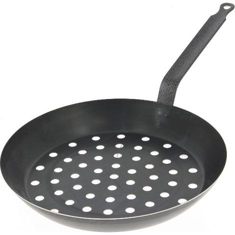Poêle à marrons 28 cm queue courte - De Buyer - 5490.28 (1/5)