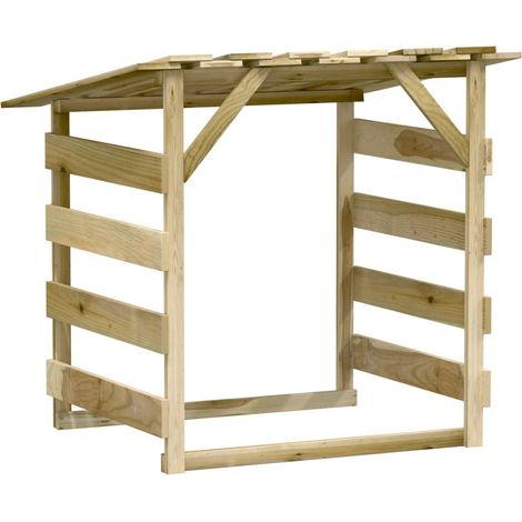 Pergola avec toit 100x90x100 Bois de pin imprégné (1/5)