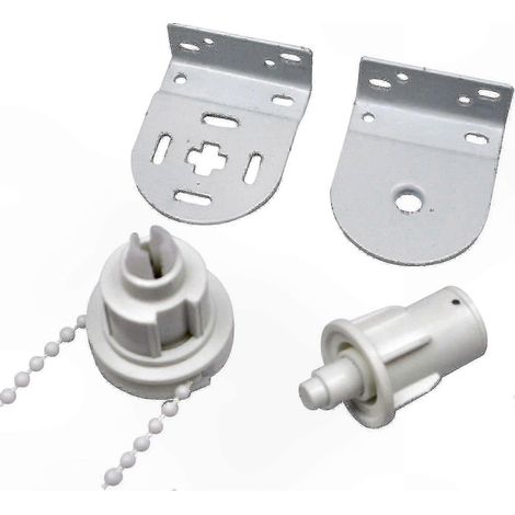 Kit de fixation pour store enrouleur, mécanisme 32mm, chaîne et support métallique, charge max 5kg, installation facile (1/5)