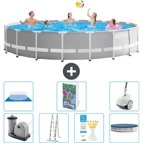 Prism Frame Pool Rund - 610x132 cm - 8-teilig S616