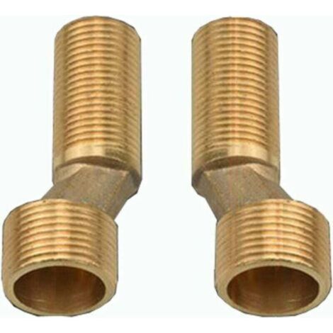 Verstellbare Badewannen-/Duscharmatur aus Messing – Anschluss G1/2 bis G3/4 – Verstellbarer Abstand 134–166 mm – Korrosionsbeständig (1/3)