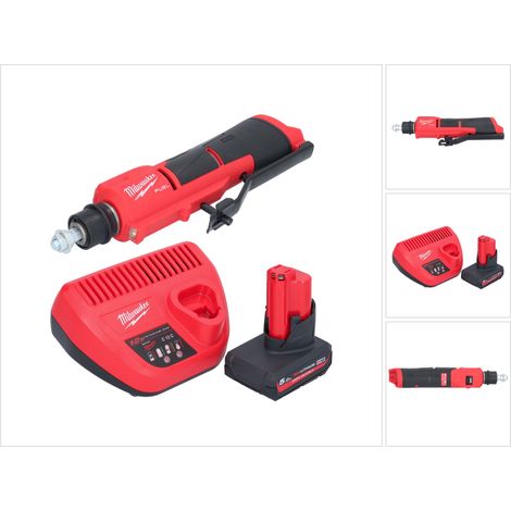 Milwaukee M12 FTB-501 Smerigliatrice a batteria 12 V 7/16" Hex Brushless + 1x batteria 5,0 Ah + caricabatterie (1/5)