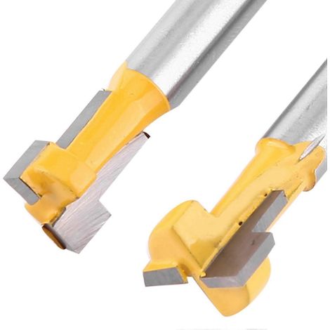 gelbe T-Nutfräser für 3/8" und 1/2" Schneide, 1/4" Schaft