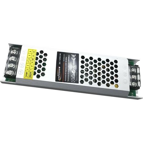 Trasformatore 100w Alimentatore Per Striscia Led 8.3a Stabilizzatore 12v