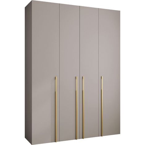 Armoire Hartford 570, Cachemire, 246x180x52cm, Portes d'armoire: Avec des charnières, Nombre d'étagères: 12 (1/5)
