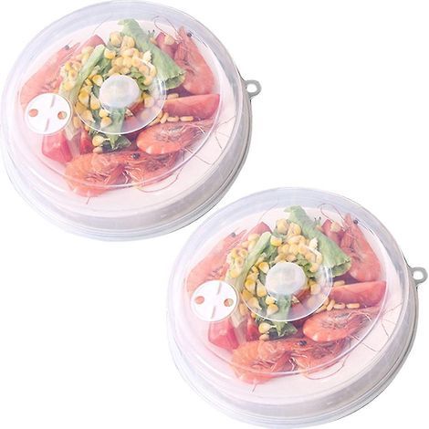 Microwave Oven Splash Guard 2 Pcs Microwave Cover 235.5cm / 9.12.2in Large Microwave Plate Cover f (1/4)