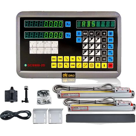 Digitalanzeigesystem, 2-Achsen-Anzeige, Linearencoder enthalten, GCS900-2D DRO Set (1/2)