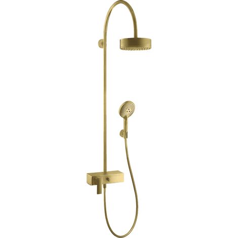 Douchette AXOR CITTERIO DN 15 m EHM avec tête de douche à jet unique en laiton brossé (1/2)