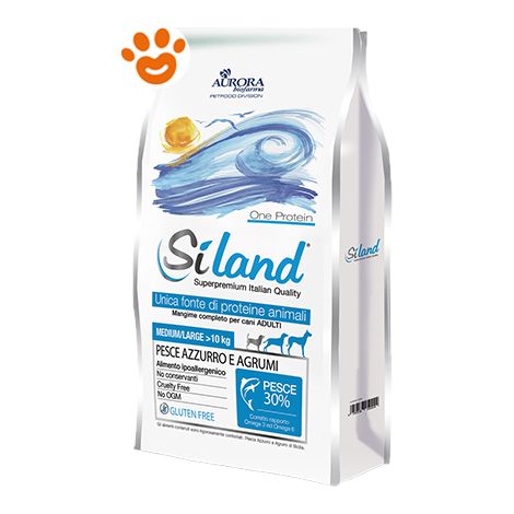Siland Dog One Protein Adult Medium Maxi Pesce Azzurro e Agrumi - Siland Dog One Protein Adult Medium Maxi Pesce Azzurro e Agrumi - Sacco Da 3 Kg
