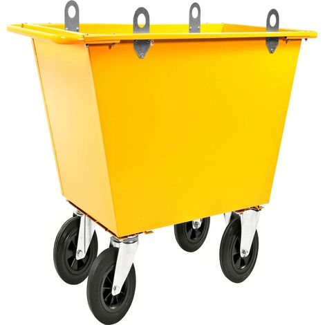 Carrello per rifiuti 300 l con supporti di sollevamento - Kongamek KM143125-L
