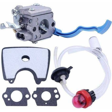 545081811 545112101 Carburateur avec filtre à air et kit de réglage de la conduite de carburant pour souffleur de feuilles Husqvarna 125B 125BX 125BVX pour Zama C1Q-W37 581798001 (1/4)