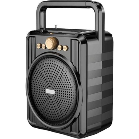 Radio AM FM portatile con ricezione ottimale, altoparlante nitido, radio a onde corte retrò, batteria ricaricabile per campeggio all'aperto, escursionismo, casa, cucina, feste, ufficio, di DEBUNS (1/5)