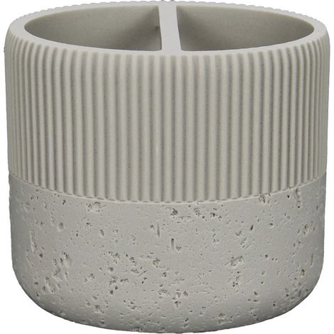 Porte-brosse à dents sur pied ALBA, blanc (1/5)