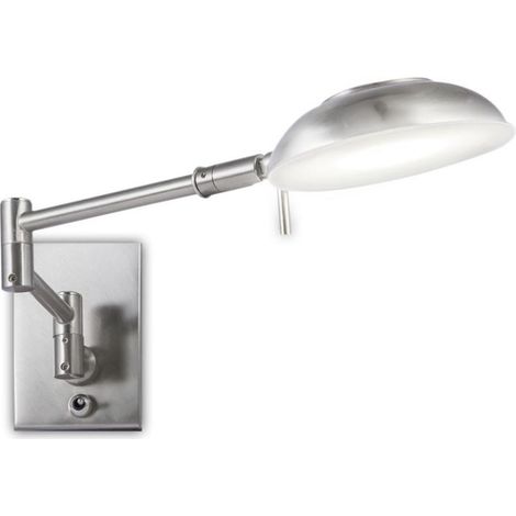 Aplique de lectura modelo Max acabado níquel satinado 10 cm(alto) 11 cm(ancho) 42 cm(fondo (1/3)