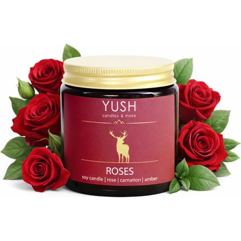 Rose - candela di soia 120 ml (1/3)