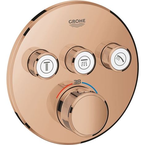 Thermostat Grohtherm SmartControl 29121 FMS rund 3 ASV warm sunset (1/5)