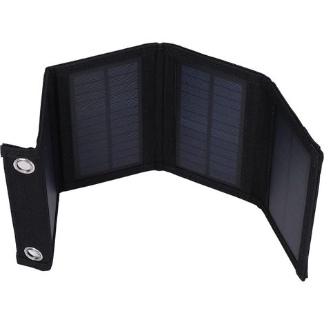 Sac De Chargeur Solaire 6W, Sac Pliable Solaire D'extérieur en Polysilicium Portable avec 4 Panneaux Solaires (1/5)