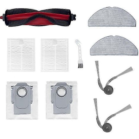 Set mit 10 Zubehörteilen für den Roborock Q7 TF/Q7 TF+ Saugroboter: Seitenwalzenbürste, HEPA-Filter, Reinigungstuch und Staubbeutel. (1/5)