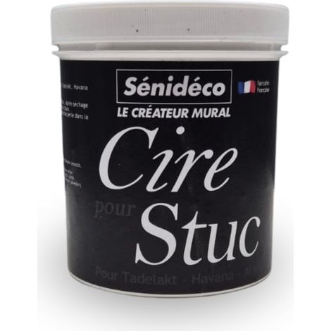 Cire de protection incolore 500ML – Finition durable pour bois – Application au gant ou à la taloche – Pour enduits décoratifs