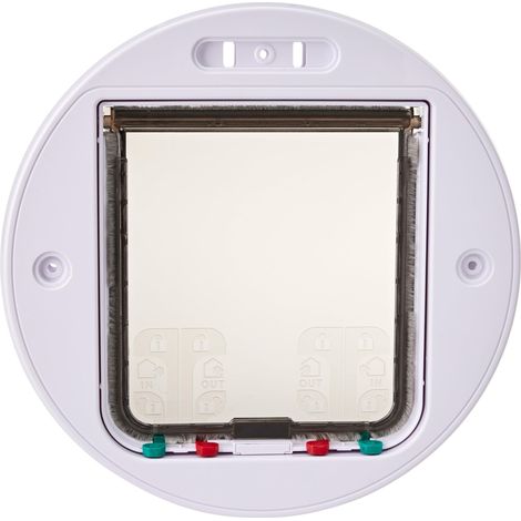 Pet Mate - Portale rotondo in vetro, color argento (1/5)