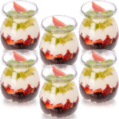 Dessert Cups with Lids, 160 ml, Set of 6 (1/5)