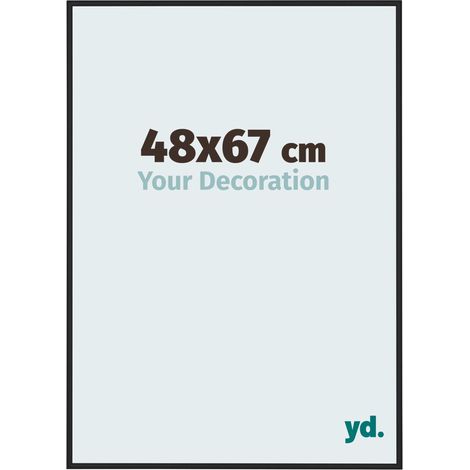 yd. - Cadre photo 48x67 - Noir Brillant - Aluminium - Miami (1/5)