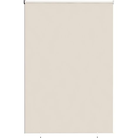 Store extérieur enrouleur 2,4 x 1,6 m store occultant vertical brise-vue rétractable imperméable, anti-UV30+, crème