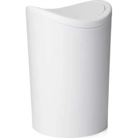tatay Poubelle Salle de Bain Basculante Claire 6L