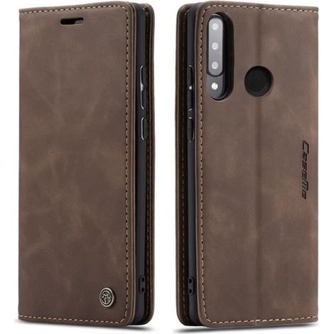 【SmartLegend】Coque Bumper Huawei P30 Lite Housse Cuir Premium Flip Case Portefeuille Etui Couleur Café (1/4)