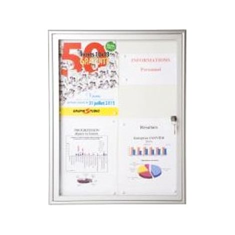 Vitrine NATURA fond tôle 650x476x32,5mm - SATA - VINT4AN3VM (1/2)