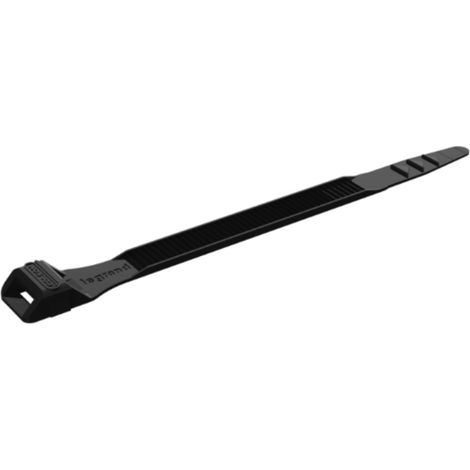 Collier Poly Noir 123mm  31910