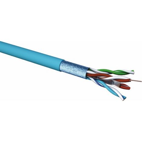 Câble réseau informatique Cat6 F/UTP 1x4 gaine LSZH 100m