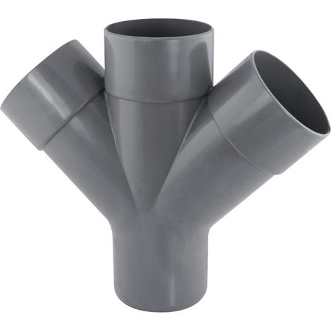 Culotte double parallèle mâle/femelle PVC Fitt - Parallèle - 45° - 125
