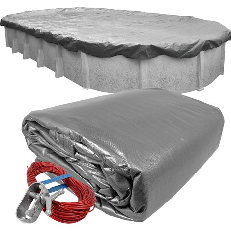 Coque pour Piscine Hors-Sol Ovale 21' x 41' Oval Pool 04 - Platinum (1/5)