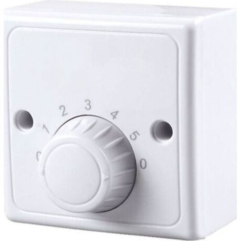 Interrupteur à variateur mural universel 220 V pour ventilateur de plafond, cinq vitesses. (1/4)