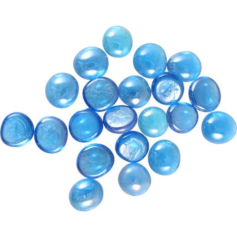 Décoration d'aquarium Verre en Flach 17 20Mm 500g Ciel Bleu pour Basteln et Blumentöpfe (1/5)