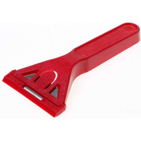 Grattoir à vitre avec capuchon de protection pour la lame rouge vitrier maison voiture glace fenêtre